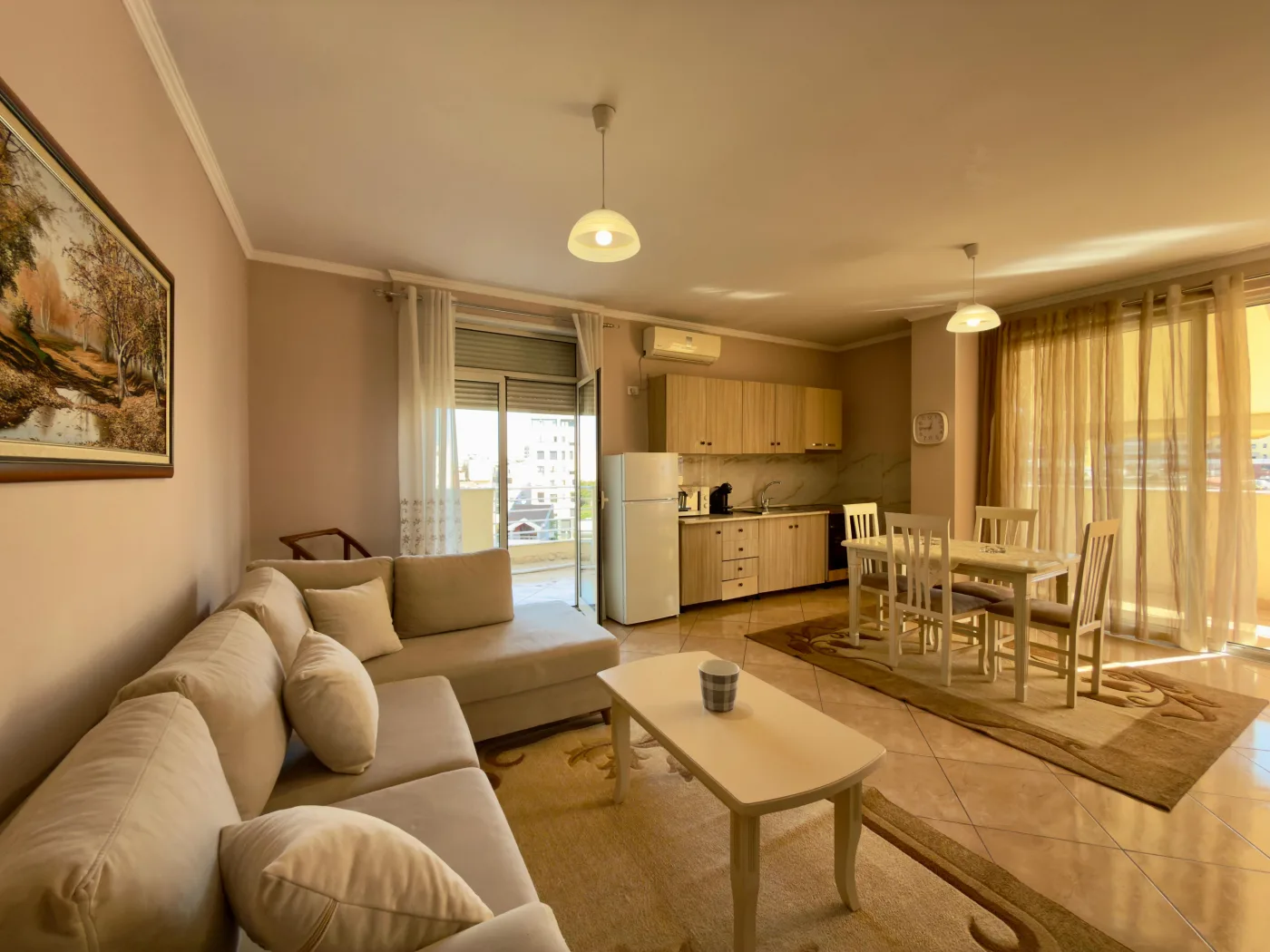 For rent: 1+1 apartment with large veranda near New Bazaar