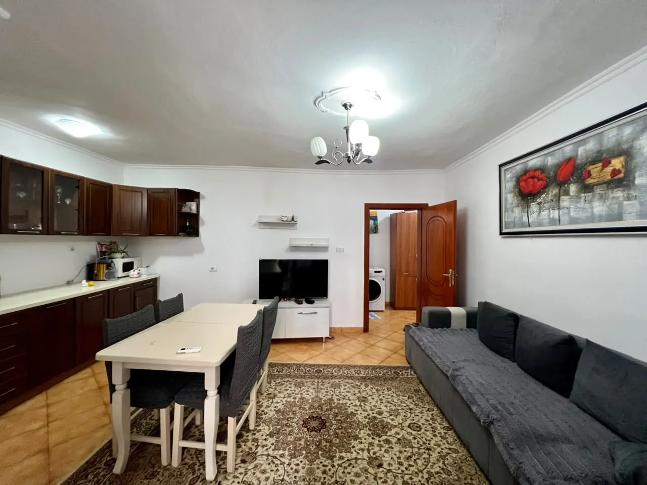 For rent, 1+1 apartment, "Ali Demi", Tirana 3