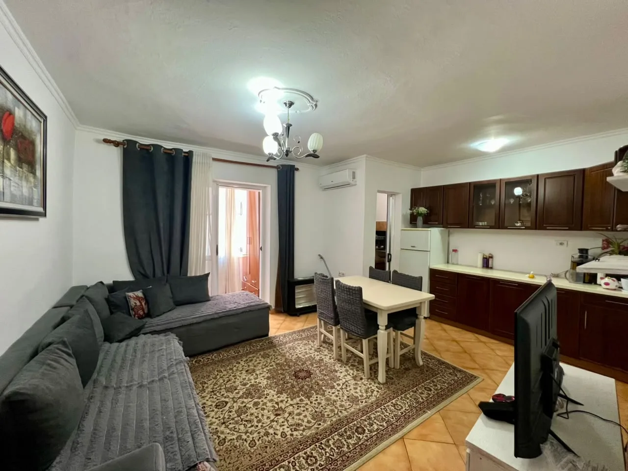 For rent, 1+1 apartment, "Ali Demi", Tirana 4