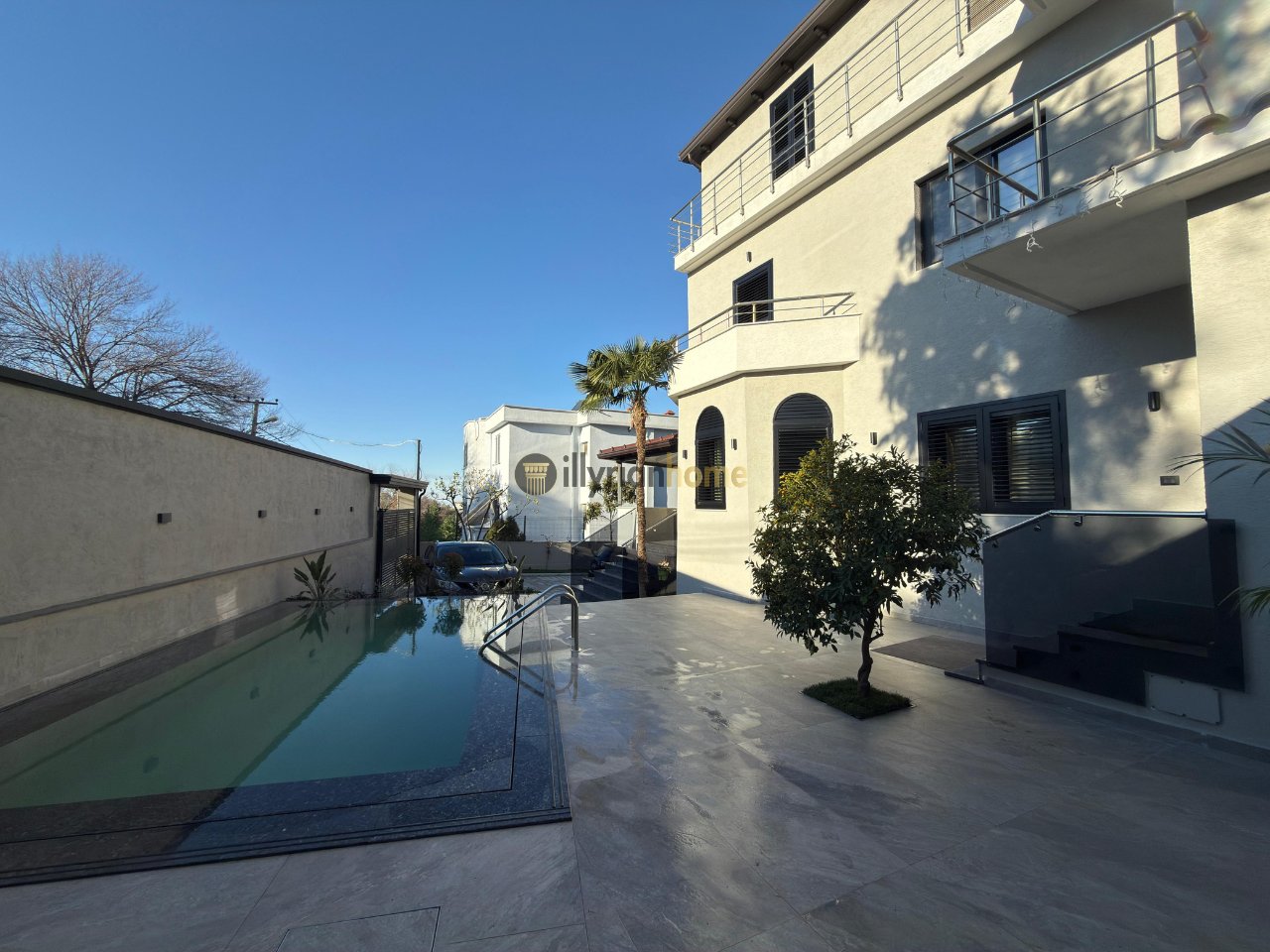 For sale: Ultra-luxury 3-storey villa with pool, gym, private courtyard, and parking for 6 cars at Liqeni i Thatë, Tirana. 20